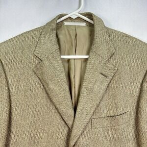 Ermenegildo Zegna Golden Brown Mens 40R Cashmere-Silk Blazer 3-Button Sport Coat